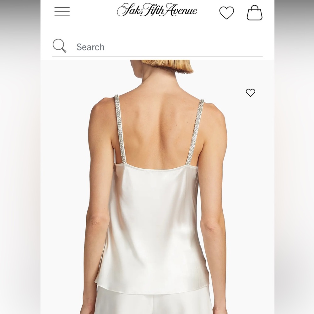 Generation Love White Satin Top XS NWT - Picture 4 of 6
